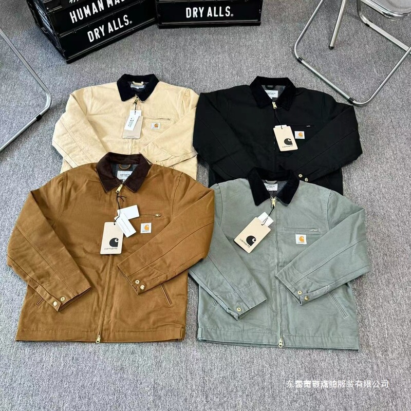 New Color Combinations! Classic Carhartt 01 Detroit Woolen Jacket Workwear Couple Jacket Black Khaki Cotton New Color Combinations! Classic Carhartt 01 Detroit Woolen Jacket Workwear Couple Jacket Black Khaki Cotton