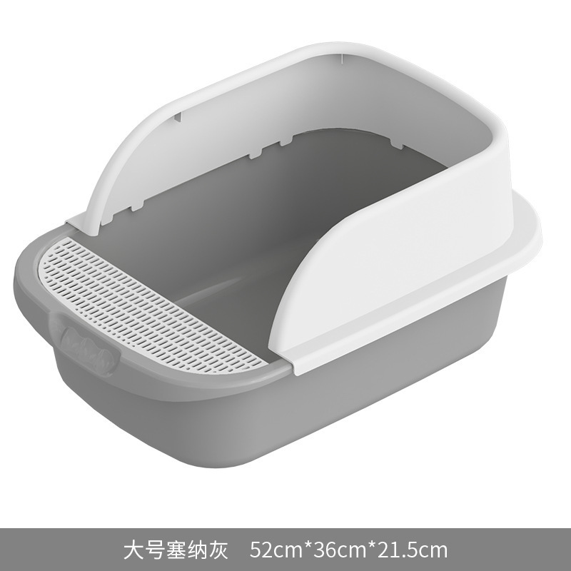 [Fabricante DE LA FUENTE] Internet celebridad semi-cerrado gato caja de arena anti-Splash gato inodoro gato caja de arena gato suministros para mascotas