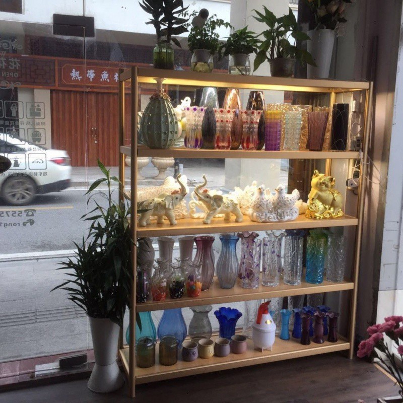 花店展示架货架花架鲜花花束花盆多层简约礼盒花篮工艺品展示架子