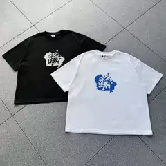 Cross-Border 2025 Popular Niche Trendy Brand Mertra Heavyweight Short-Sleeved T-Shirt Summer Men's and Women's Special Sanskrit Letter Printing Tee