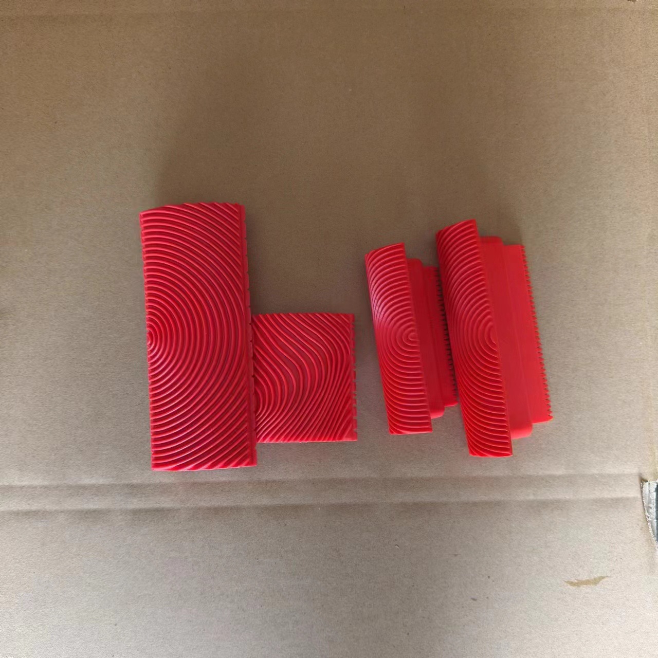 Pintura de vetas de madera Pintura de arte de impresión Pintura de madera Textura de pintura Herramienta de rallado Simulación de goma Cepillo de rodillo de vetas de madera