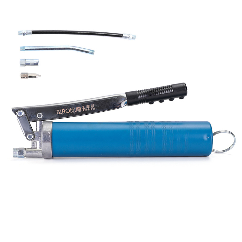 比博便捷手动拉链式黄油枪高压省力小型黄油机毛毛虫单压杆黄油枪