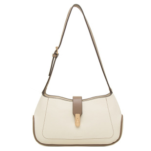 Women's Crossbody Bag New Japanese and Korean Style PU Soft Side Shoulder Bag Simple Fashion Trendy Handbag Large Capacity Tuck Bag