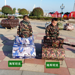 Kindergarten Camouflage Solid Wood Tank Military Police Lesson Props Children Outdoor Expansion National Defense Military Theme Equipment Props