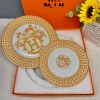 Golden mosaic 10"+8" plate