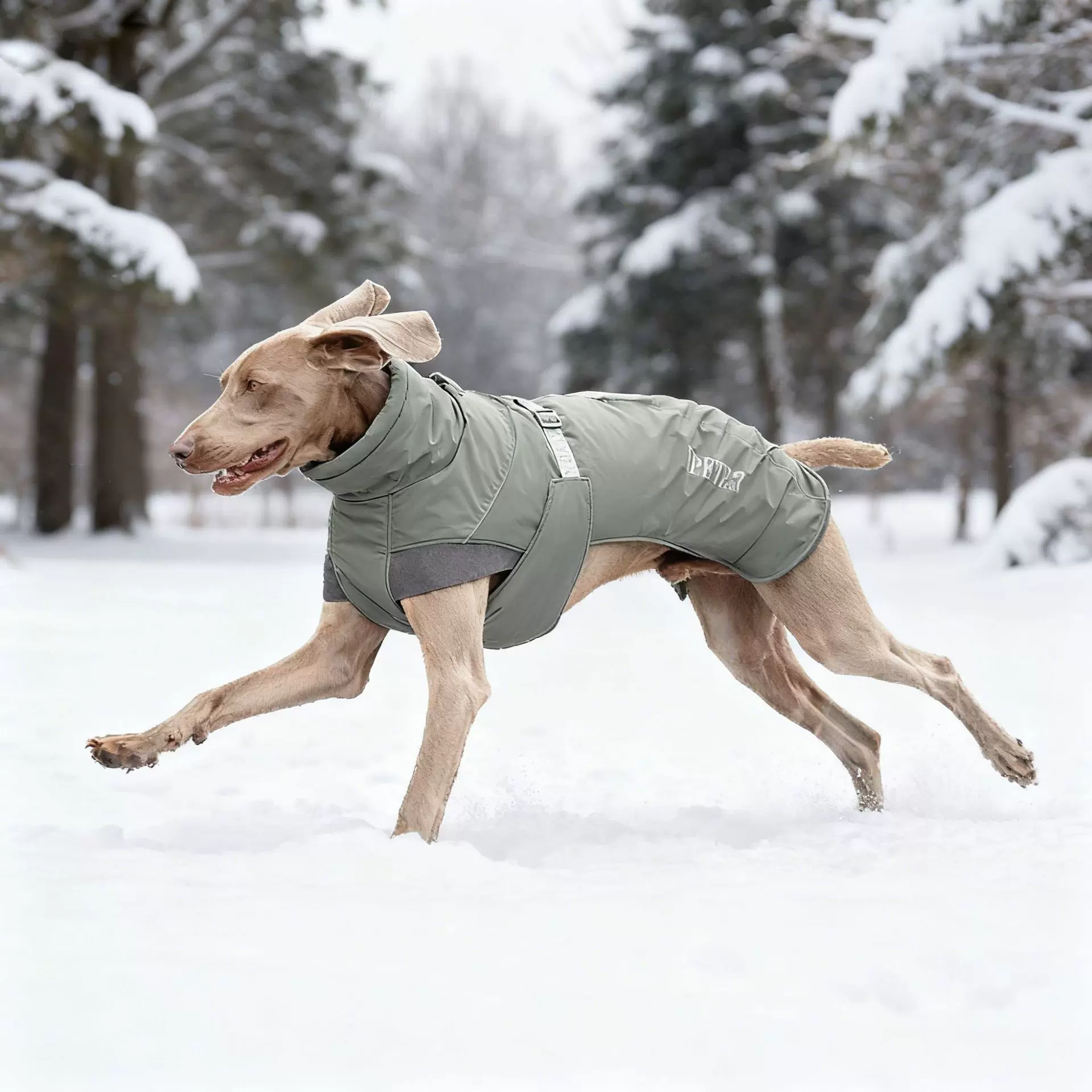 秋冬户外中大型犬狗狗冲锋衣防风雪狗狗衣服魏玛犬宠物衣服冬新款