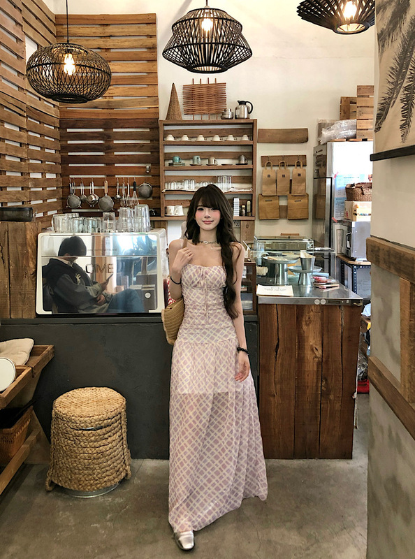 Purple Plaid Sling dress Women's Summer Backless Sexy Long Dress Pleated Waist French Style Elegant A- line Dress