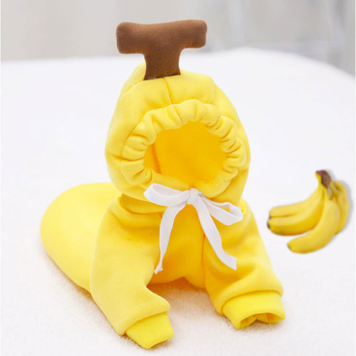 Small and Medium Dog Fruit Dog Sweatshirt Puppy Cat Winter Cat Scratching Fleece Clothing Pet Teddy French Bulldog Cute Anti-Cat Scratch