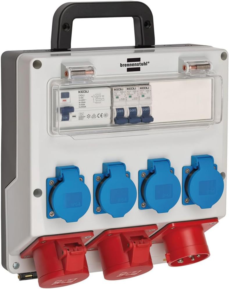 Brennenstuhl Wandverteiler IP44 (Stromverteiler zur Wandbefe