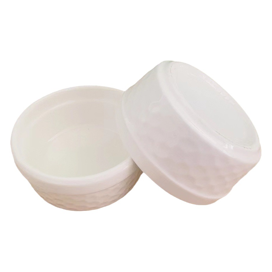 Tazón de piedra creativo blanco puro, para condimentos/salsa/sopas/platos fríos