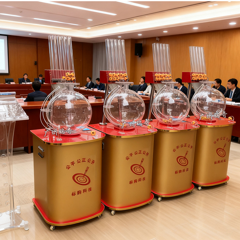 P400喷气式摇号机100球活动抽签机乒乓球摇球机摇珠机选号机抽奖