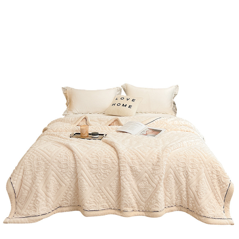 Mantra de coral de peluche, mantas de invierno, mantas cálidas, mantas de aire acondicionado, mantas de siesta, mantas de oficina para una sola persona