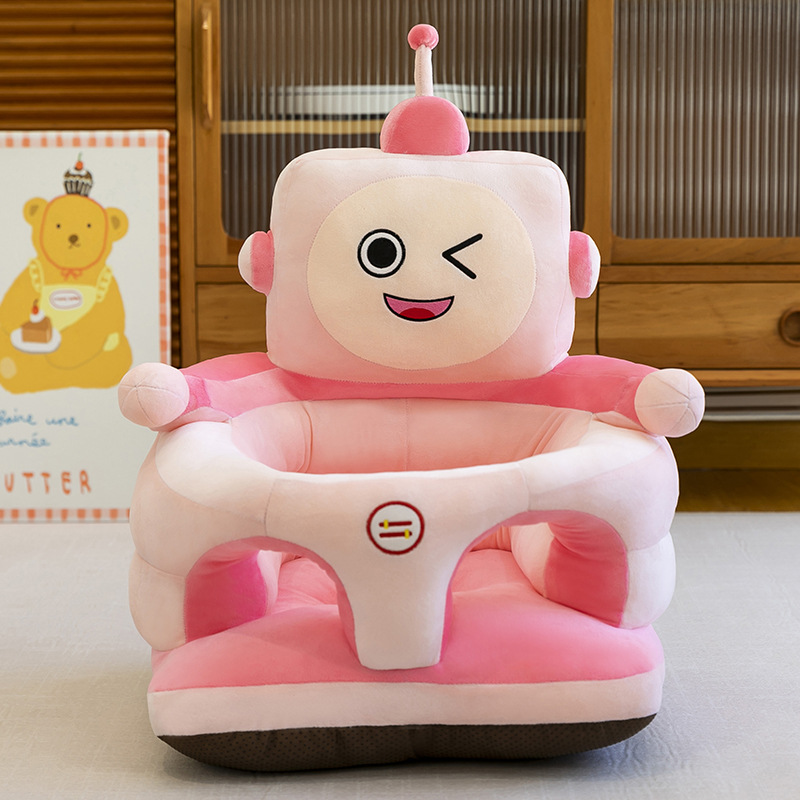 Nuevo asiento para bebés anti-caída creativo robot de dibujos animados para aumentar el sofá de bebé 4 a diciembre asiento de estudio