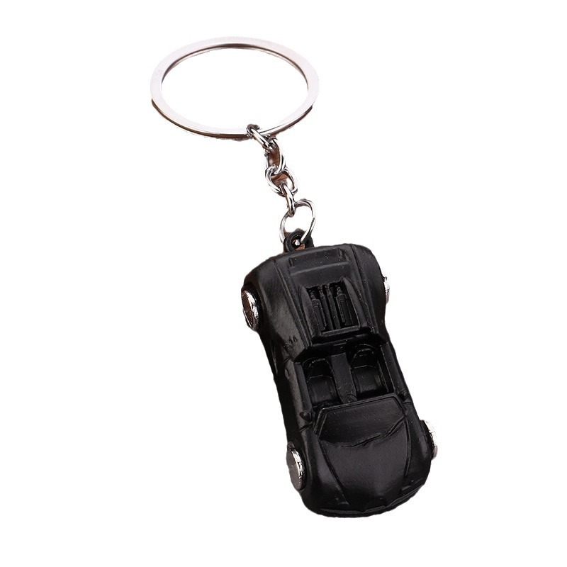 Llavero de modelo de coche explosivo transfronterizo Llavero de coche deportivo convertible Llavero colgante de coche de metal Regalo promocional