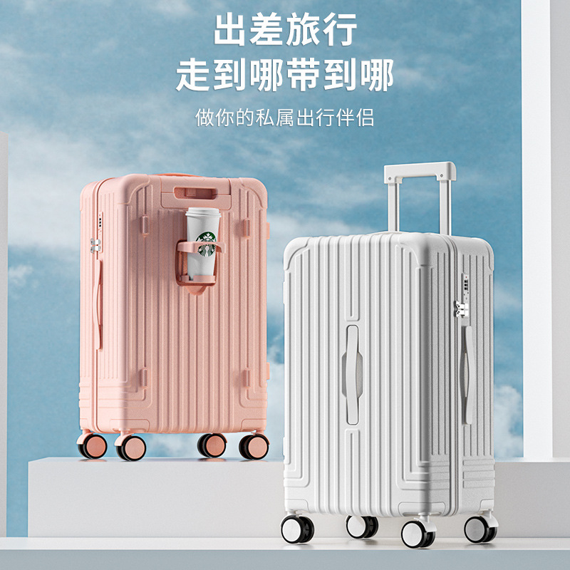 Caja de contraseña Equipaje de mujer de 28 pulgadas Estuche trolley de gran capacidad de alto aspecto Rueda universal para hombres maleta con cremallera engrosada 20
