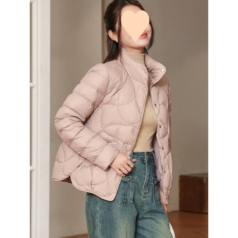 輕薄羽絨棉服女短款修身2025冬季新款小個子時尚洋氣保暖棉襖外套