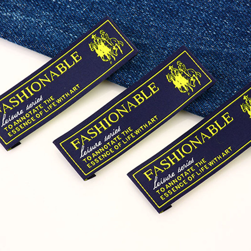 佛山织唛领唛印标服装男女西装正装休闲衣领标织标高纬密侧标领标