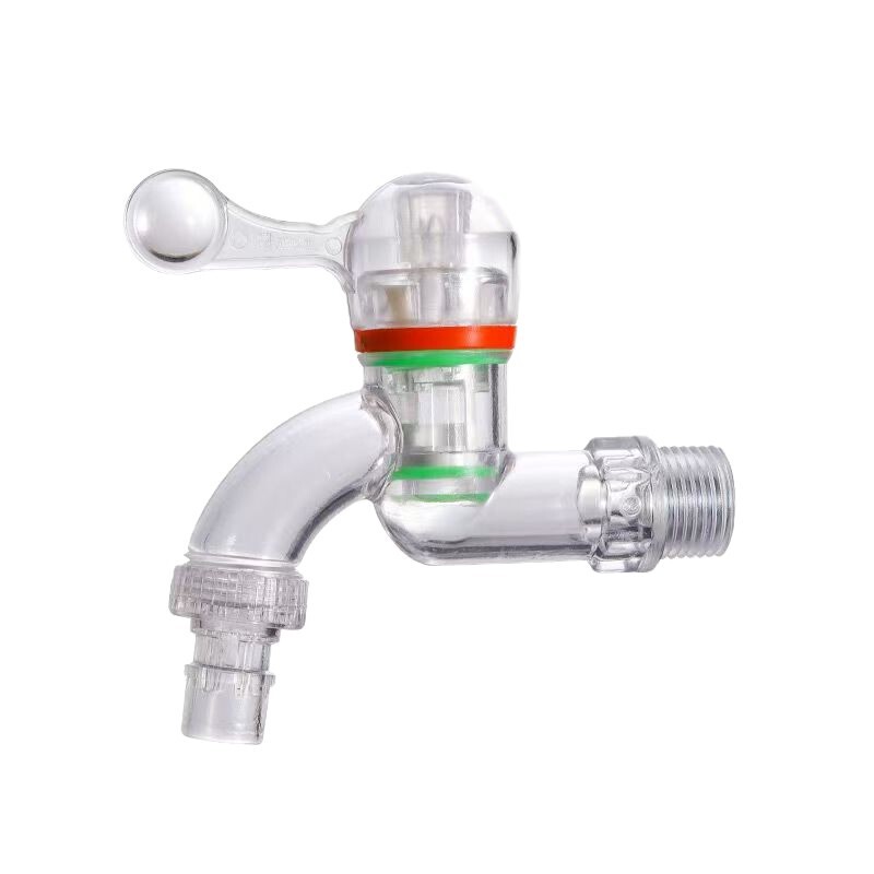 Pc Transparent Quick-Open Faucet, Anti-Freeze and Anti-Aging, Transparent Faucet for Kitchen Use, Splash-Proof Plastic Faucet