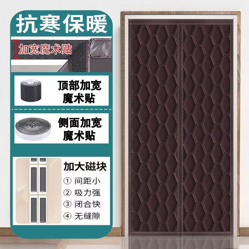 冬季加厚棉门帘保暖挡风密封隔断帘防寒防风隔音挂帘商用卡通包邮|undefined