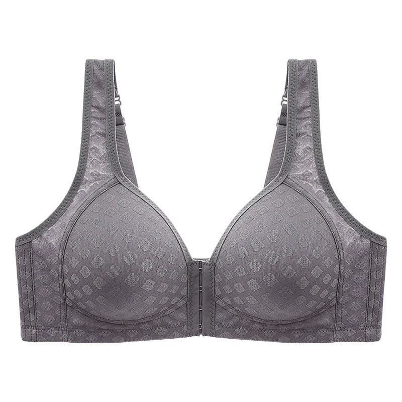 Высококачественный бюстгальтер с пряжкой спереди больших размеров, пуш-ап, без стального кольца, жилет, тонкий, подтягивающий грудь, красивое нижнее белье для матери среднего возраста