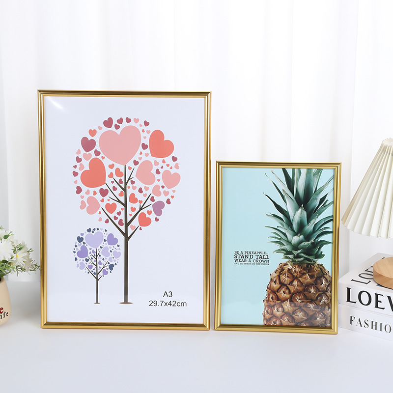 Luxurious Gold Pvc Plastic Photo Frame Display Stand 8inch 10inch A4A3 Business License Picture Frame Modern Decorative Frame Luxurious Gold Pvc Plastic Photo Frame Display Stand 8inch 10inch A4A3 Business License Picture Frame Modern Decorative Frame