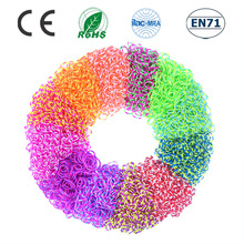 儿童益智手工玩具八段色皮筋一斤散装500克高弹力diy编织手链饰品