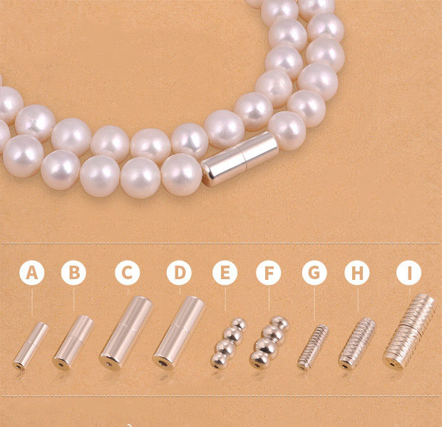 S925 Sterling Silver DIY Silver Accessories Necklace Screw Connection Buckle Accessories Red Rope Bracelet Beaded Spacer Beads Woven Jewelry