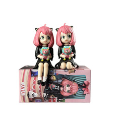 Anya Handheld Standing & Kneeling Poses Series Anime Figure Boxed Desk & Car Model Shelf Decor