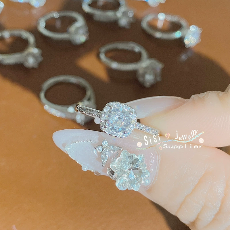 SISI Chan Ruo Xinghe 1.0CT Жемчужина Девушка Свадебное агентство серия Золочение Яркий Огонь Лотерея 3A Живая Ротальная Окружность