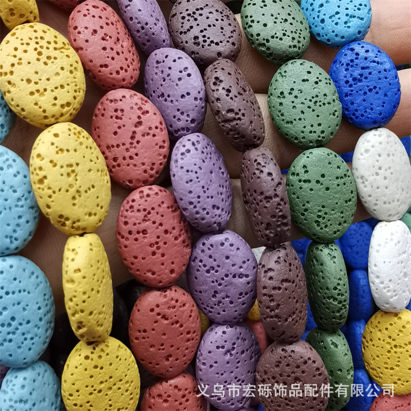Organic multicoloured beads handmade
