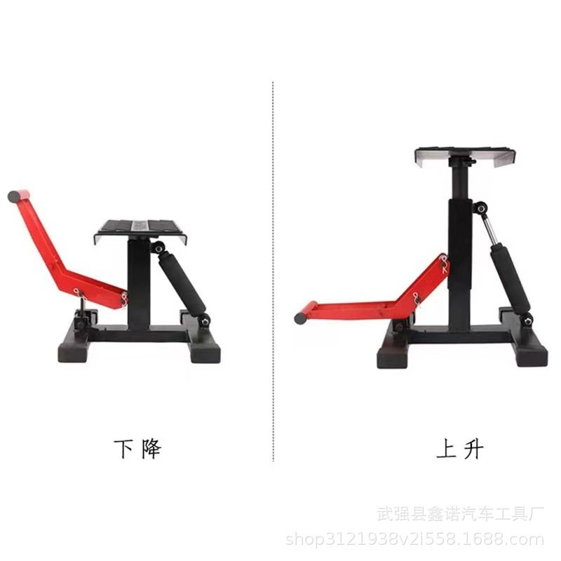 Banco hidráulico de mantenimiento para motocicletas banco de reparación estacionamiento y soporte de arranque