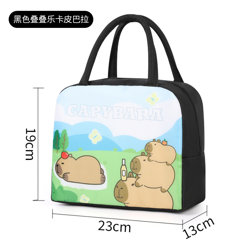 Bonita bolsa de almuerzo de dibujos animados portátil con bolsa de almuerzo bolsa de aislamiento térmico para el trabajo y la escuela bolsa de almuerzo bolsa de viaje lindo divertido