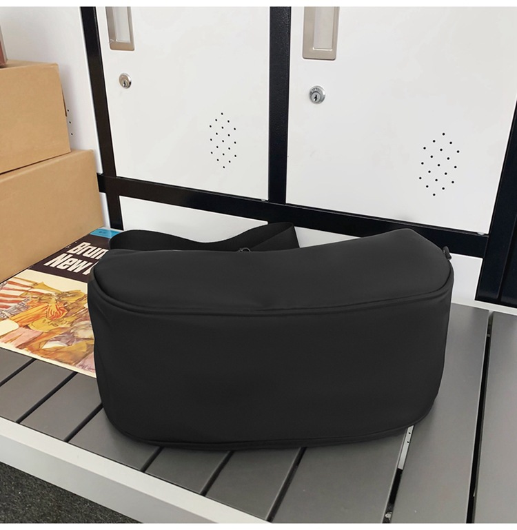 ins Simple nylon fabric crossbody bag for women 2023 new Korean style fashionable single-shoulder dumpling bag for students, trendy single-shoulder bag undefined