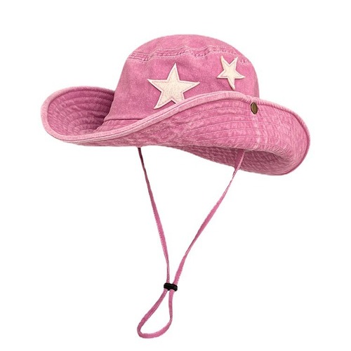 Western cowboy fisherman hat women's large brim sun hat sun hat men's outdoor jungle hat seaside fishing and hiking hat