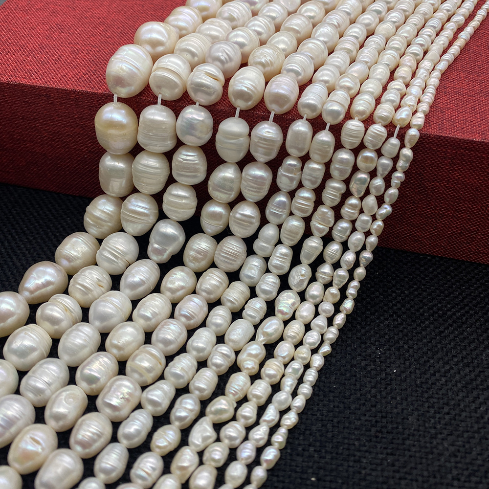 Freshwater Pearl Material Geometric Pattern 1 String Freshwater Pearl Geometric DIY Jewelry Accessories Beads