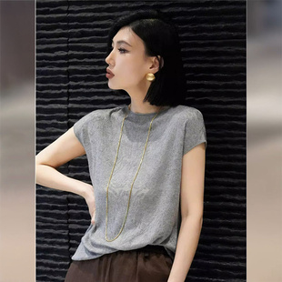 Large Version Shirt Counter Withdraws Lace Summer Shirt Women's Top Short-Sleeved Lady Brand 2025 New Chiffon