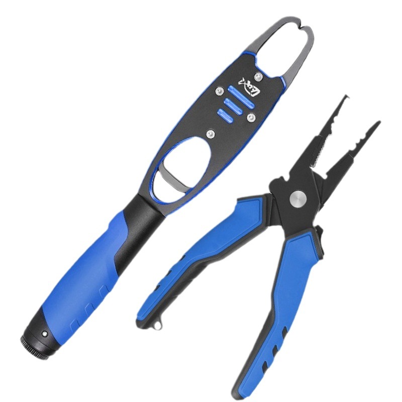 Pool blade aluminum alloy belt called Luya fish control device large object Luya forceps suit fish clamp Luya ring device wholesale