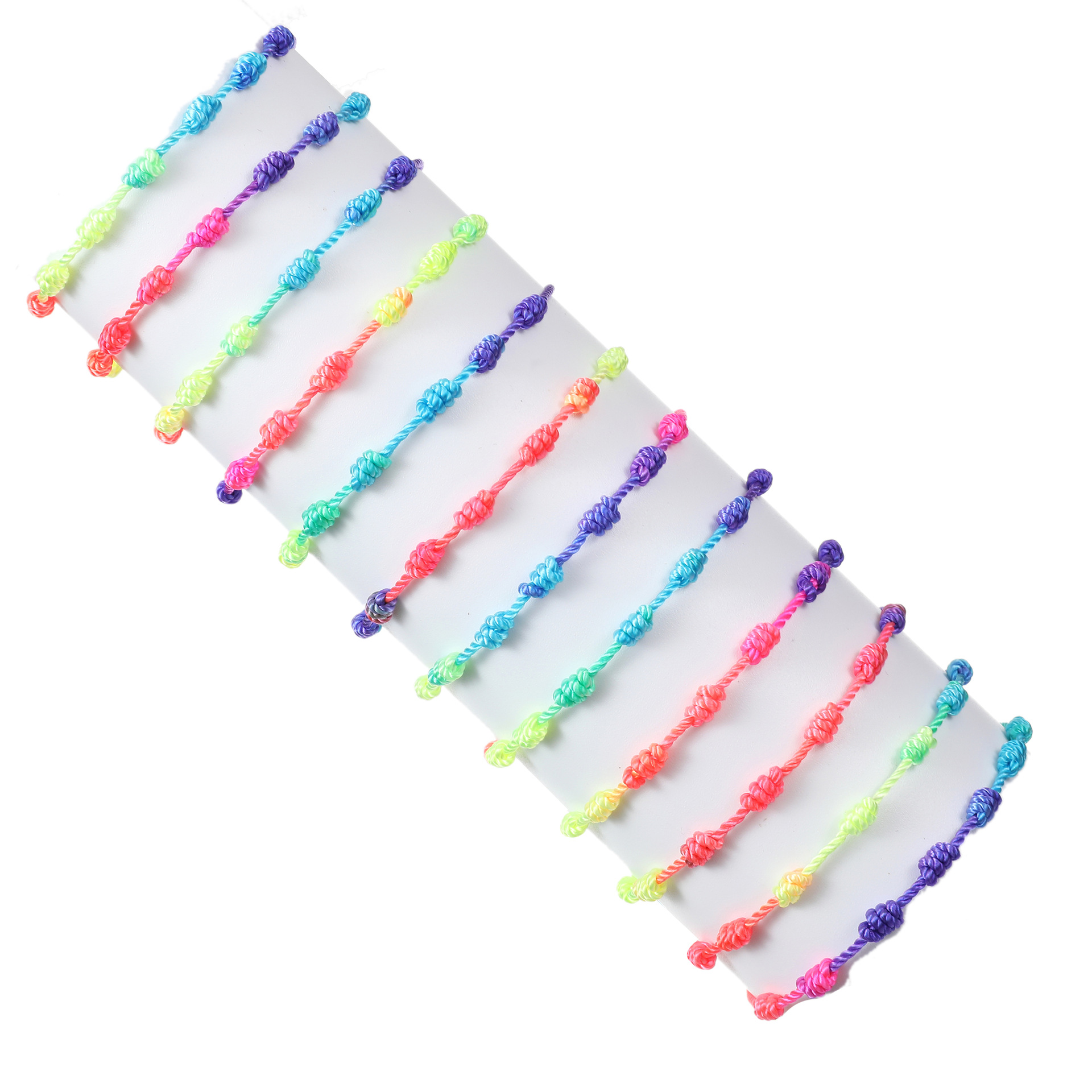 4g Weight Slider Clasp Closure Clasp Closure Type Bracelets Classification Polyester Chain Material Cord String Chain Type 1 Piece Quantity Daily Occasion Polyester Material Geometric Pattern All Seasons Season Unisex Gender Knitting Design Casual, Ethnic Style Style Casual Ethnic Style Geometric Polyester Cord String Slider Clasp Closure String Bracelets Wholesale 9