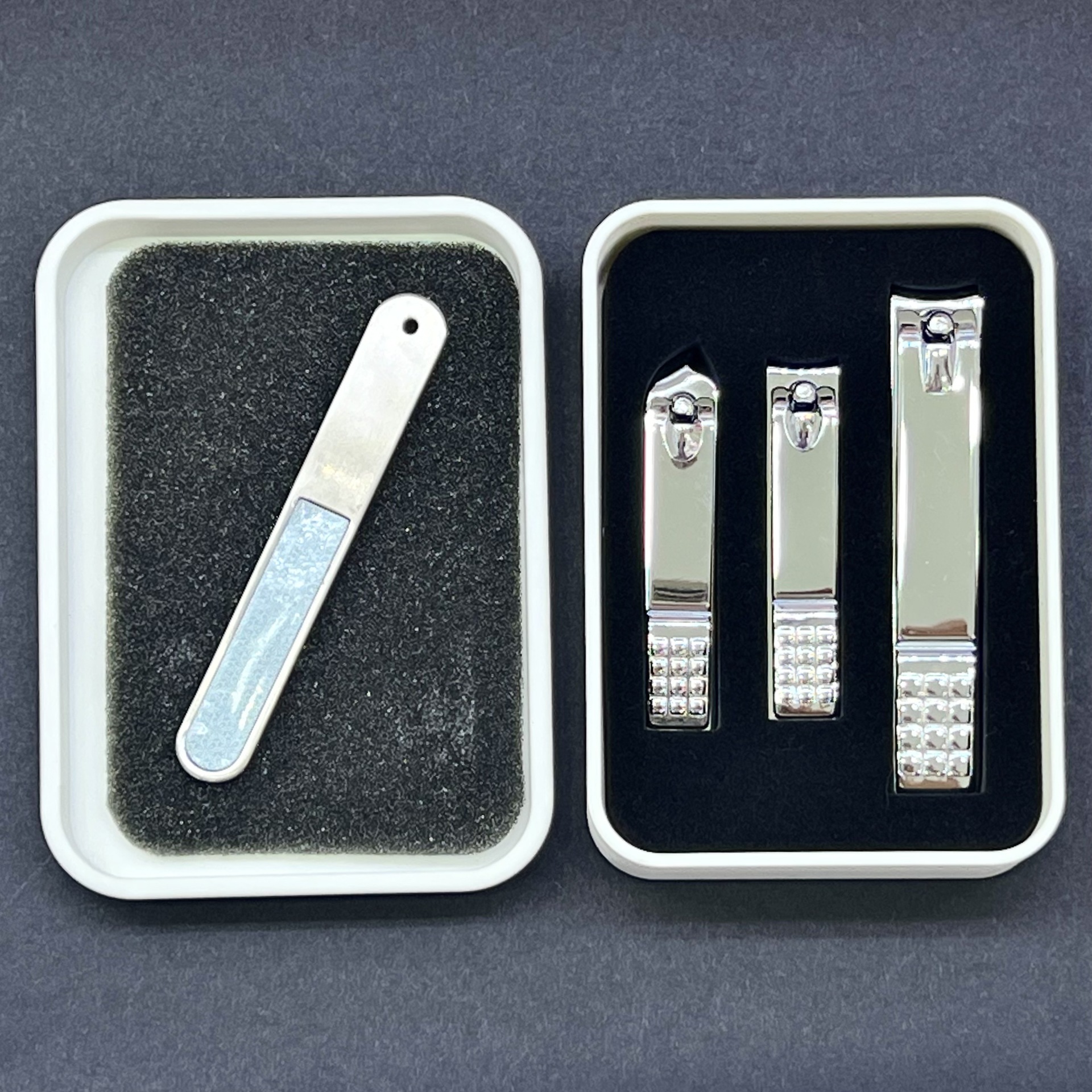 Nail Clipper Set*1-Silver [Free round head file]