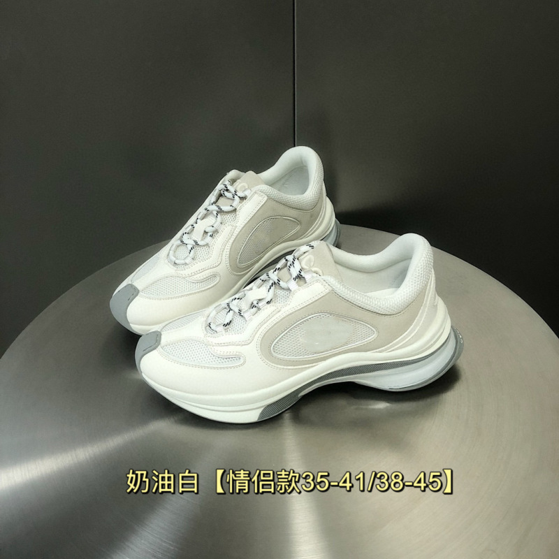 GG家Runスポーツシューズ女性ランニングシューズ2024年モデル軽量厚い底カジュアルお父さん靴男性カップルモデル女性靴|undefined