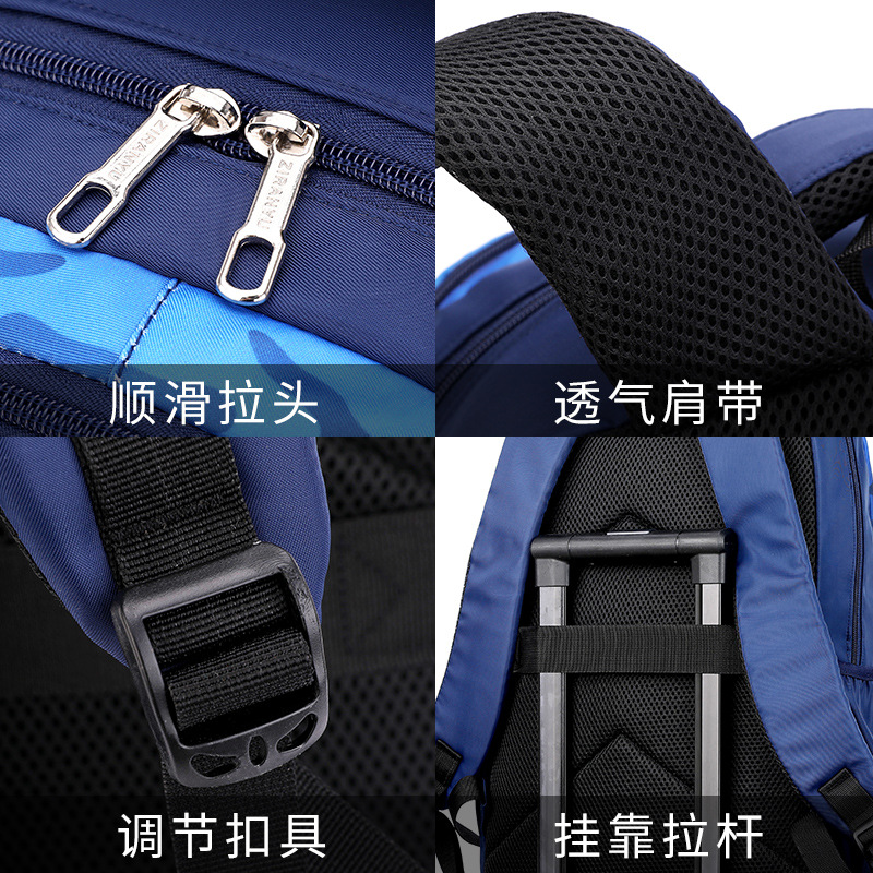 Peces naturales nueva mochila estudiante de la escuela primaria al por mayor masculina Grado 3 a grado 6 gran capacidad de reducción de carga mochila estudiante de secundaria