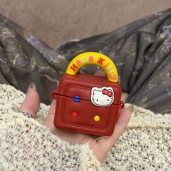 跨境KT猫手提包适用苹果AirPods4蓝牙无线耳机壳3代pro2硅胶2保护