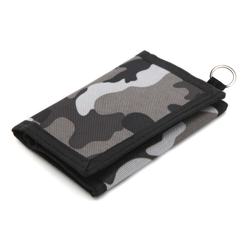 SOURCE manufacturer in stock wallet polyester camouflage cloth large quantity Congyou children's coin purse wholesale European and American cross-border