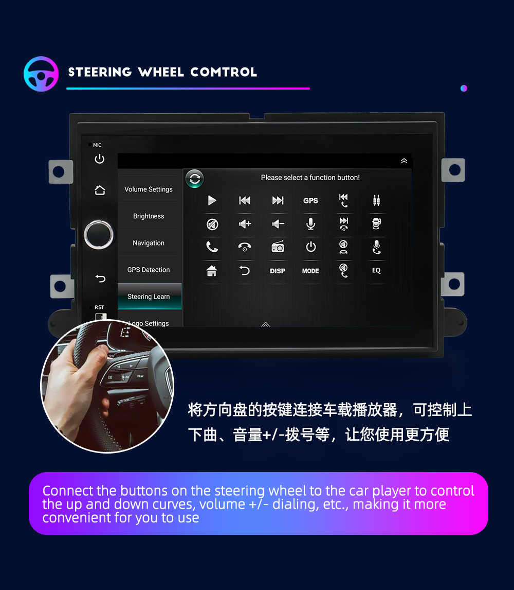 Suitable for Ford F150 Special Model 7inch Android Carplay Central Control Navigator Car Bluetooth In-Car Navigation