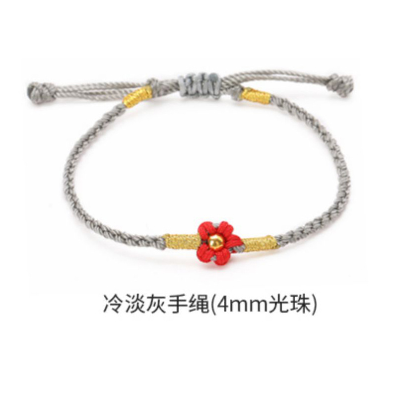 콜드 그레이 팔찌 (4mm 라이트 비즈)