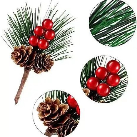 クリスマス装飾花束DIY花輪クリスマスツリーと祝日のショーウインドーバーのシーンシミュレーション松果部品|undefined