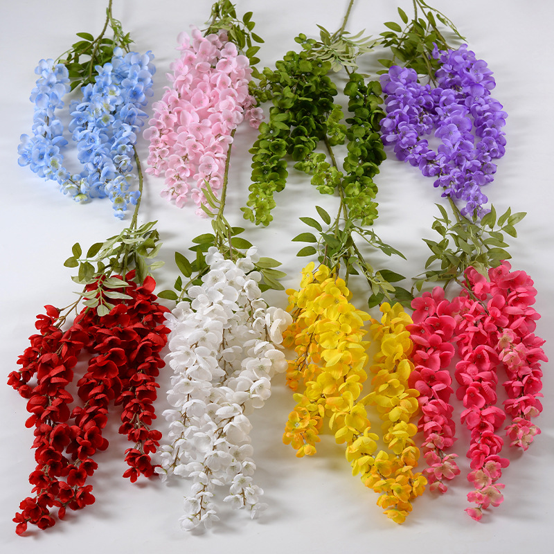 Simulación Abler flor púrpura gigante salón de bodas techo techo de elevación flor de línea alta Monet Wind Flower Hotel