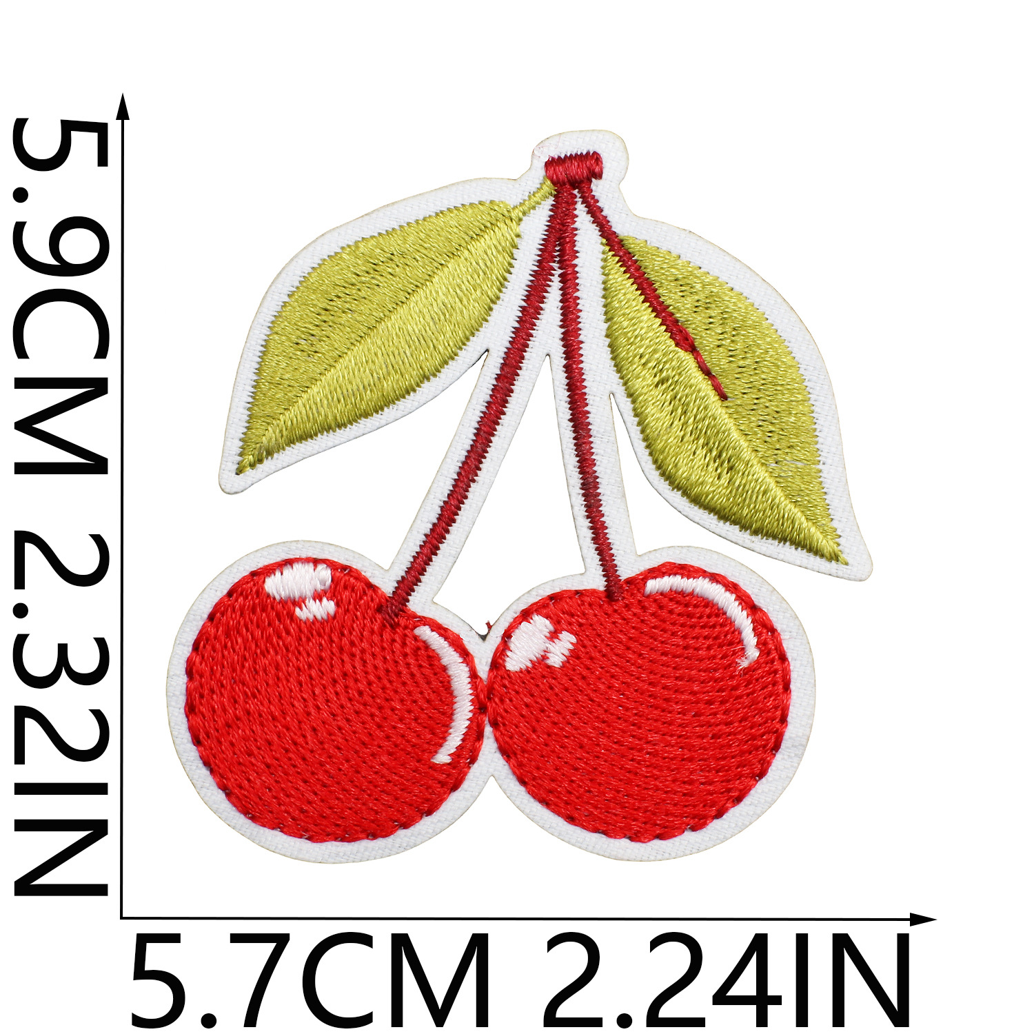 3g Weight Clothing Sticker Patches Classification 1 Piece Quantity Dacron thread Material Cherry Pattern Casual, Elegant, Lady Style Embroidery Craft 1 Piece Casual Elegant Lady Cherry Dacron Thread Clothing Sticker Patches 7