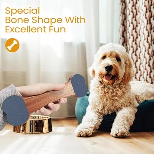 New Hand-held Wooden Dog Grab Board Hand-held Bone-shaped Wooden Manicure Board Household Solid Wood Dog Nail Scraper