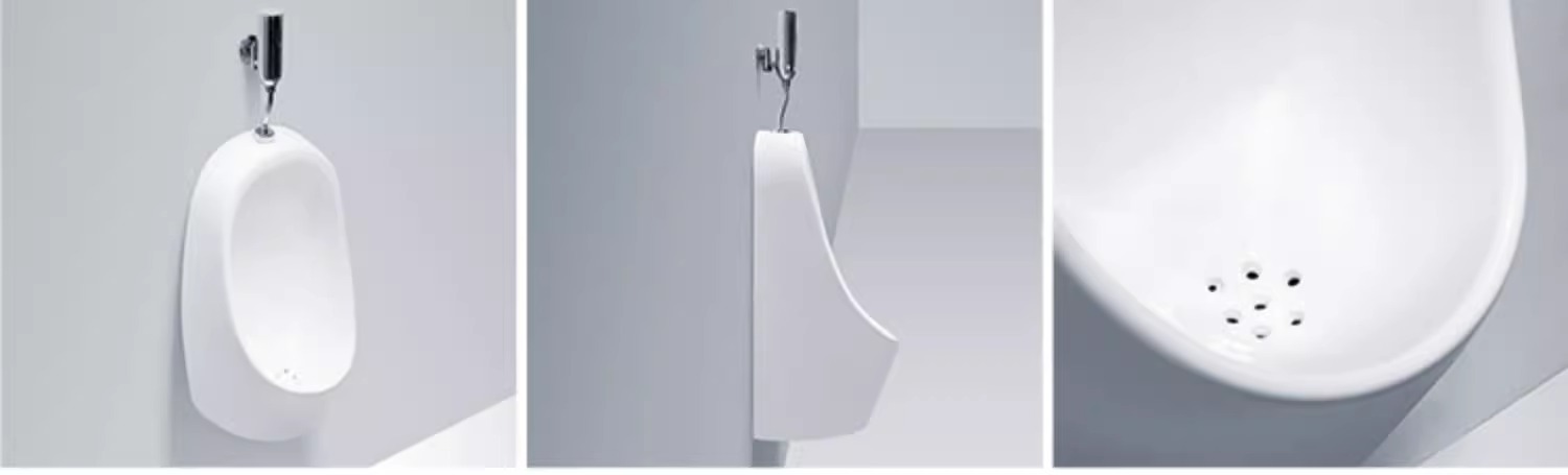 Integrated automatic sensor urinal for men, wall-mounted ceramic urinal, wall-mounted urinal, floor-standing urinal pool undefined